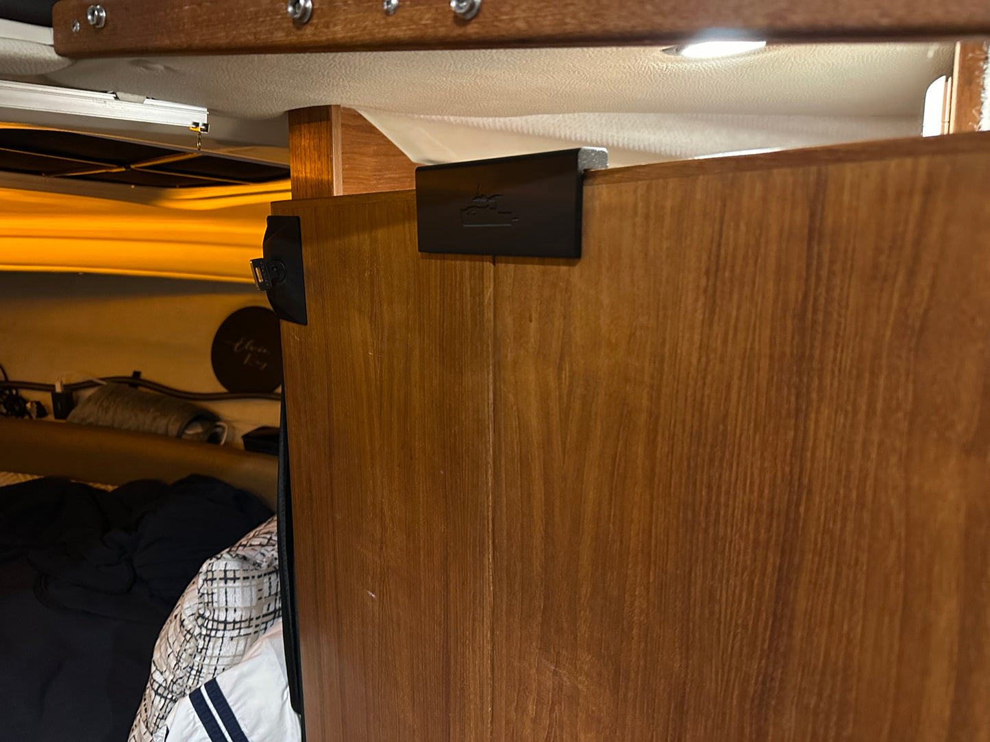 Door Saver for the split head door on the Ranger Tug R-23