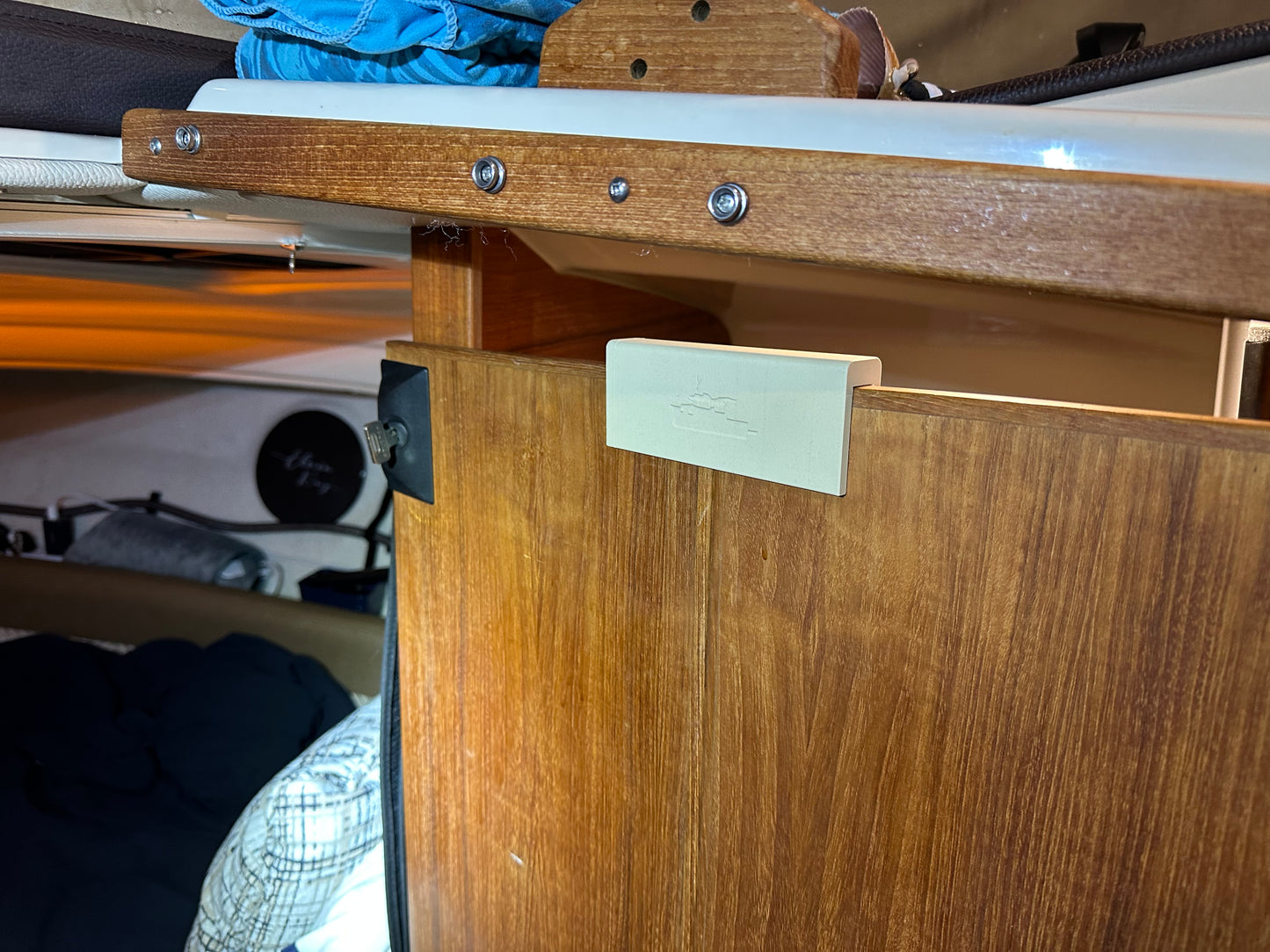 Door Saver for the split head door on the Ranger Tug R-23