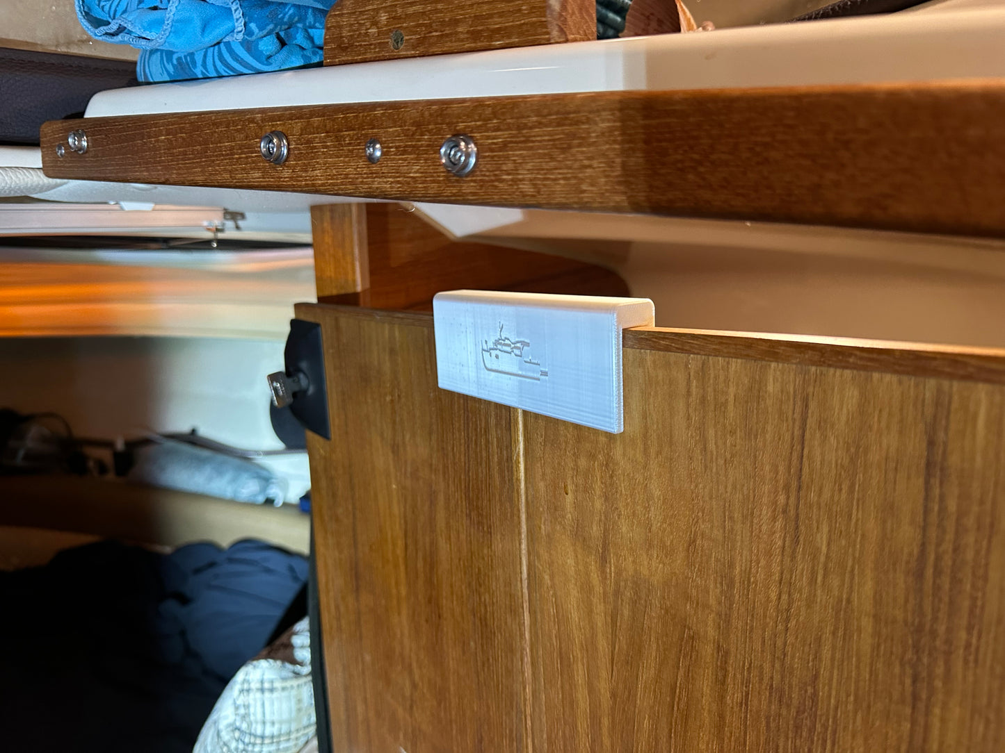 Door Saver for the split head door on the Ranger Tug R-23